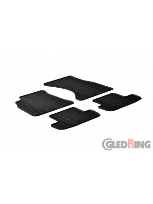 Original Gledring Passform Fußmatten Gummimatten 4 Tlg.+Fixing - Audi A4 2007-10.2015